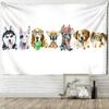 Lovely Animal Tapestry Cat Dog Monkey Hippie Wall Hanging Bedroom Living Room Dorm Home Boho Decor Witchcraft Mandala Tapestry
