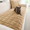 Thick Plush Sofa Cushion Non Slip Winter Warm Sofa Pad Simple Design Soft Cozy Sofa Cover