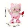 Upgraded Electronic Pets Pig Dancing Toy Doll, Electric Lighting Music Twisting Swing Left And Right Walking Cute Pig Smart Doll