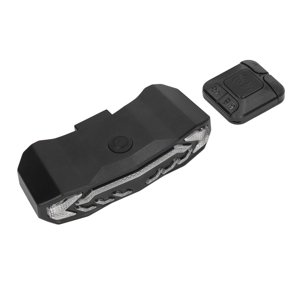 Multifunkční chytré zadní brzdové světlo na kolo s dálkovým ovládáním, funkcí protizlodějského alarmu, 6 výstražných režimů