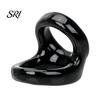 TPE Cock Ring Sperm Lock Ring, Adjustable Tightness Delay Double-Ring Couples Sex Waterproof Skin-Friendly Hypoallergenic Adult Toy for Vibrating