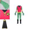 Anime Teen Titan Robin Costume For Boys Perfect Superhero Cosplay Jumpsuit**