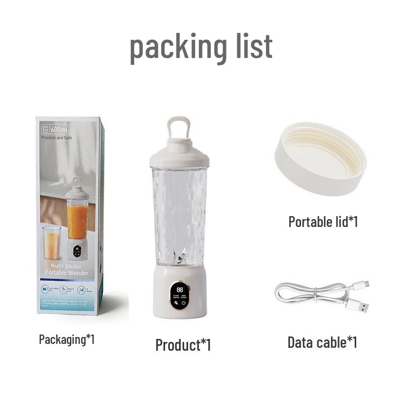 Electric Blender Shaker Cup - Long Battery Life, Portable, Durable Plastic Sports Bottle