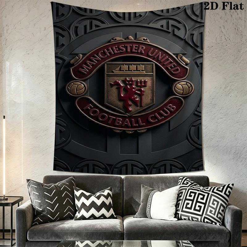 Manchester Crest Emblem Bedding 1 Duvet Cover 2 Pillowcase Without Core Christmas Birthday Gift Soft And Comfortable Bedding Set