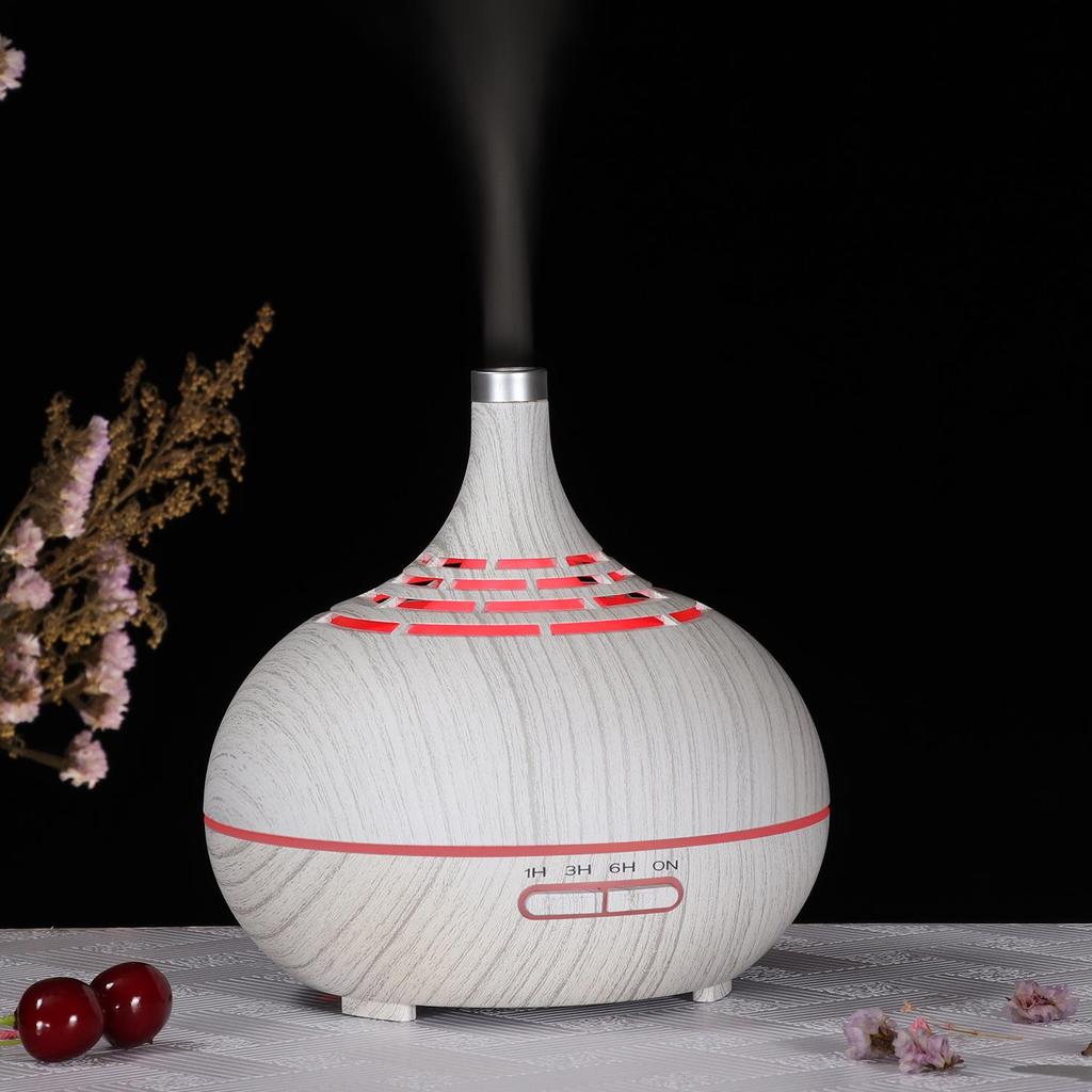 Wood Grain Ultrasonic Humidifier: Aromatherapy, Bedroom & SPA Air Purification Gift