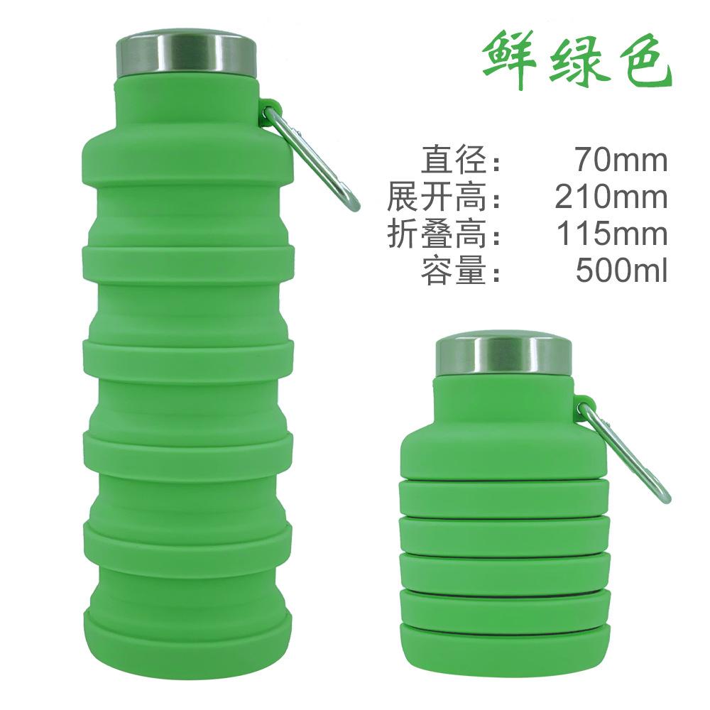 Botella de Agua de Silicona Plegable, Taza de Agua Portátil para Deportes al Aire Libre, Botella de Viaje Expandible Creativa para Ciclismo, Regalo