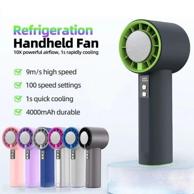 USB Charging Mini Fan S006: Portable, Powerful Brushless Motor with Digital Display