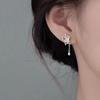 Sterling Silver Butterfly Tassel Earrings: Lightweight and Comfortable for Night Wear.