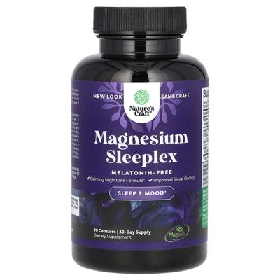 Sleeplex de magnesio sin melatonina, 90 cápsulas