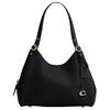 Leather Shoulder Bag Large Women's Black CR979-B4BK