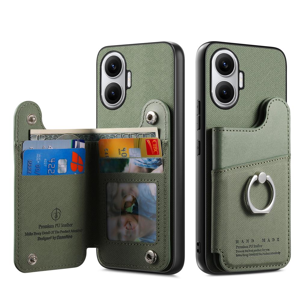 For Xiaomi Redmi Turbo 4 Pro 5G Case with Card Holder Kickstand Leather+TPU+PC Phone Cover