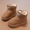 Classmate girls big cotton shoes new winter children's velvet Martin cotton boots fashion warm princess snow boots