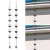 Rain Chains Gazebos Display Outside Collector Cup Awnings Backyard Home Divert Water Rain Catcher Chain Replacement Downspout