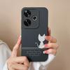For Poco F6 Pro Phone Case Simple Heart Cover Liquid Silicone Camera Protection Cases For Xiaomi Poco F 6 Soft ShockProof Funda