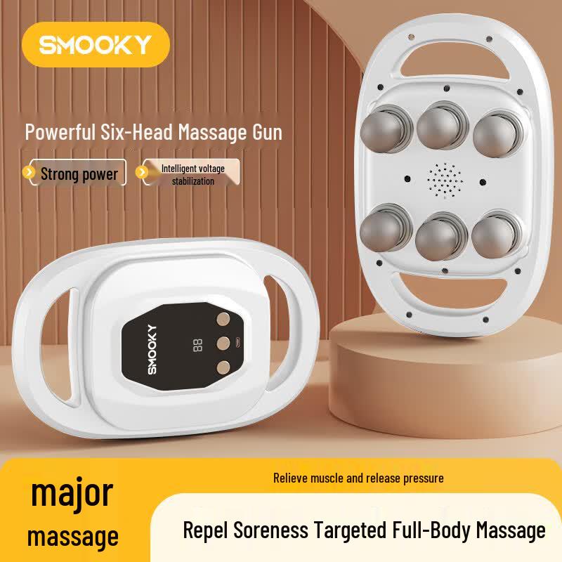 SMOOKY Six-Head Fascia Massage Gun CN plug (adapter included)