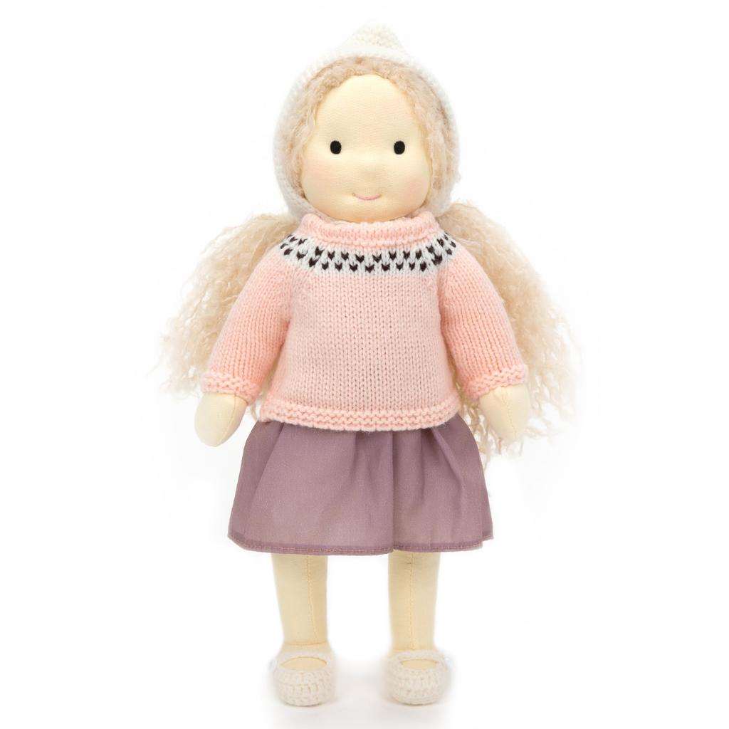 BlissfulPixie Handmade Waldorf Doll Clothes Set for 30cm Beautiful Perfect for Christmas or Birthday Gift Clothing Accessories Dolls, Box, Girls, -