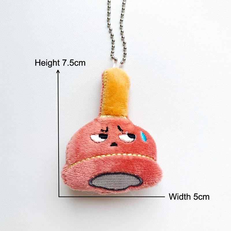 1Pcs Stuffed Doll Keychain Cartoon Bean Bear Plush Toy Lovely Bear Pendant Plush Doll Couple Bag Charms
