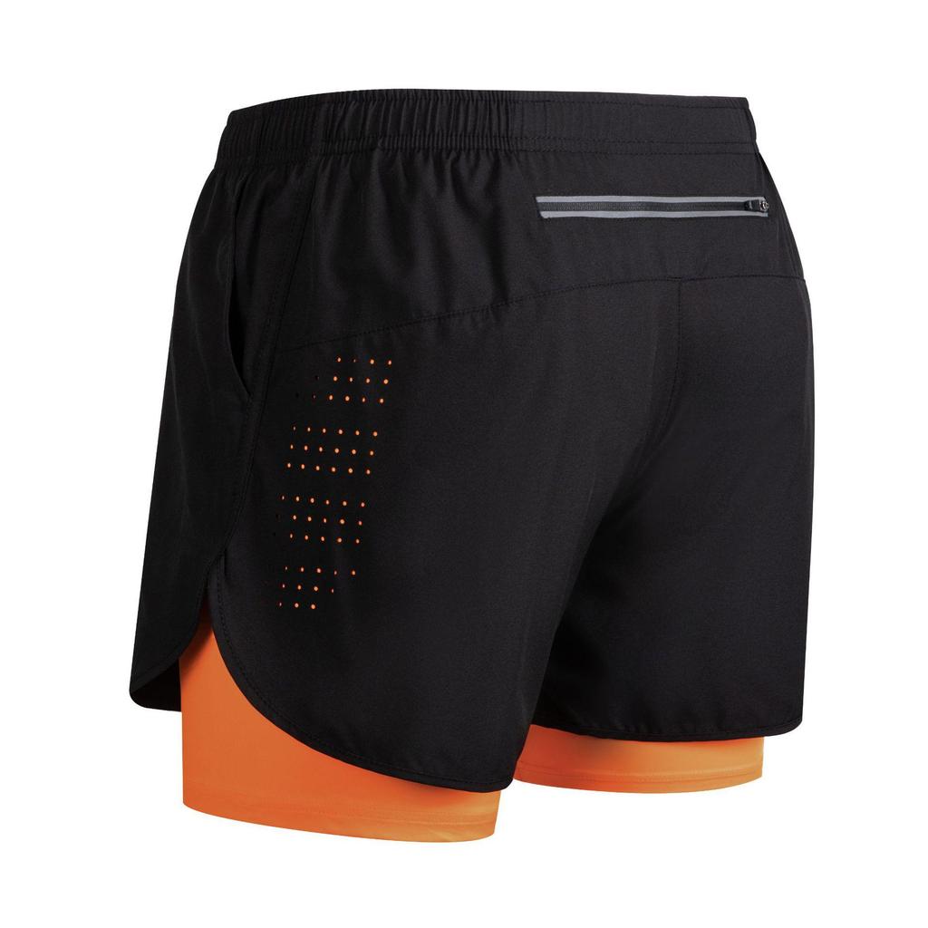 Men's Quick-Dry 2-in-1 Running Sports Shorts with Anti-Exposure Liner