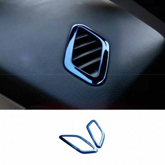 Blue Covrs Trim Dashboard Side Outlet Vent 19-22 For Benz A-Class W177 Titanium