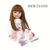 BZDOLL 60cm 24inch Princess Reborn Toddler Baby Doll Soft Vinyl Lifelike Girl Newborn Bedtime Toy for Girl Christmas