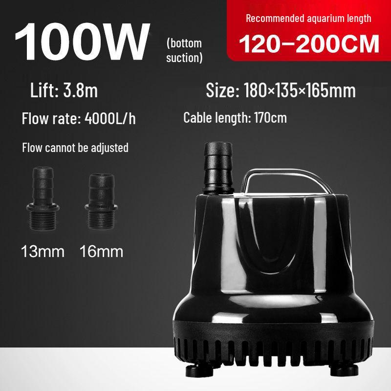 Goldfish Tank Mini Silent Submersible Pump for Rockery Waterfall, Fountain, and Circulation Filter.