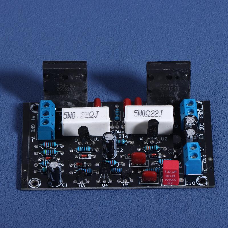 2Sc5200+2Sa1943 Röhre 100W DC 35V Einkanal Hifi Audio Verstärkerplatine Einkanal 100W Hohe Leistung Mono