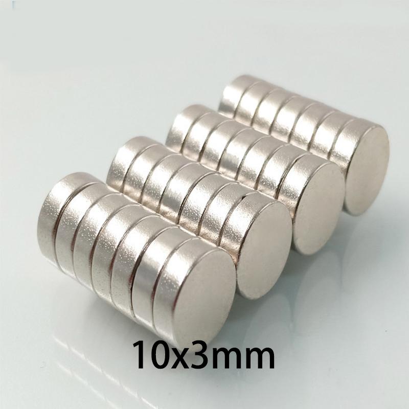 10/20/50pcs 10x3mm Magnets, Super Heavy Duty Disc Magnets for Industrial, Workshop, Tool Holders, CNC, Jigs & Fixtures