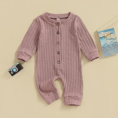 Toddler Baby Henry Rompers 3M 6M 9M 12M 18M Solid Color Long Sleeve Jumpsuit Pants for Newborn Infant Cute Fall Clothes