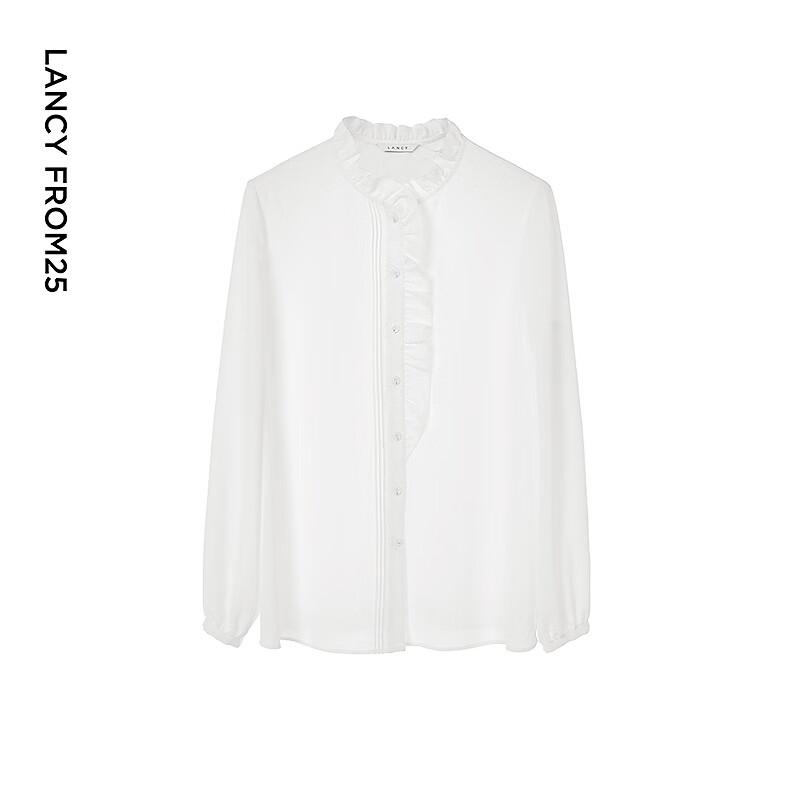 LANCY Retro Palace Style Chiffon Long Sleeve Blouse