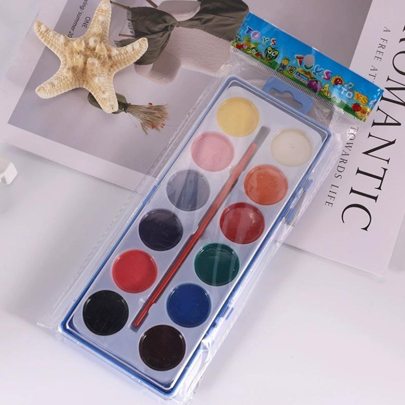 1 SET Kinder-Kunstpigmente 12 Farben 16 Farben Liebe Großzügige Box Halbtrockenes Pigmentpulver Malset Aquarell