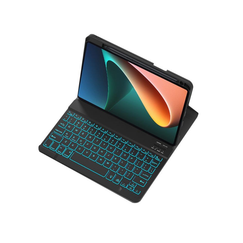 Leder-Tastaturhülle für Xiaomi Pad 7 7Pro Redmi SE mit Stifthalterung Magnetisch 11 Zoll Bluetooth-Tastaturabdeckung