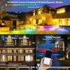 A C85-265V 50W 64LED RGBCW LED Flood Light Venkovní lampa IP66 Voděodolnost s ovladačem/