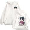 Anime The Apothecary Diaries Kawaii Cute Maomao Print Zipper Hoodies Men Women Casual Aesthetic Oversized Zip Up Jacke