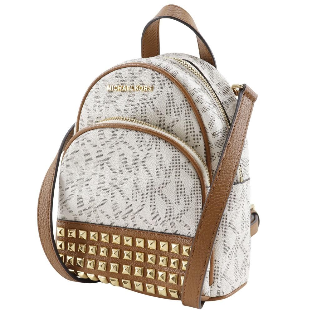 Michael Kors Mini backpack Backpack Daypack 35T7GAYB0B Mini Backpack Studs White PVC Women Used