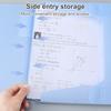 File Folder Large Capacity Multi-functional Waterproof PVC A4 Insert Type Document Organizer Office Supplies