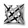 Polyester Pillow Case Car Decoration Home Printed Black and White Geometric Car Cushion Head Cushion Cover