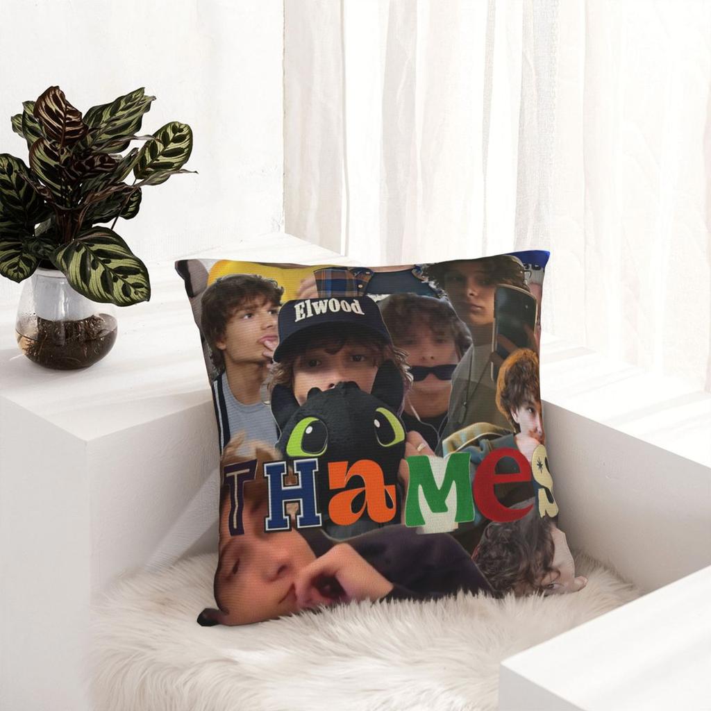 American Mason Thames Actor Pillow Cover Novelty Pillow Case For Sofa Bedroom Home Decor Cushion Cover Soft Pillowcases Gift