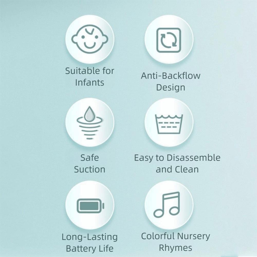 Low Noise Electric Nasal Aspirator Adjustable Suction Mucus Extractor  Toddlers