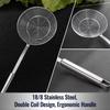 Double Round Stainless Steel Filter Mesh Thickened Multifunctional Frying Basket Colander Baking Cooking Tools Restaurant