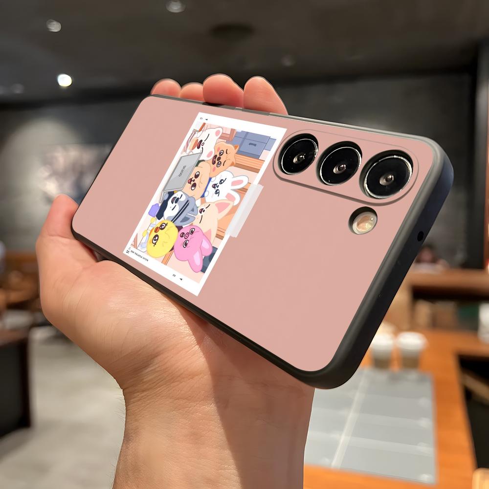 Kpop S-Stray K-Kids Phone Case For Samsung A56 A36 A26 A16 A15 A25 A35 A55 A14 A34 A24 A54 Black Soft Shell