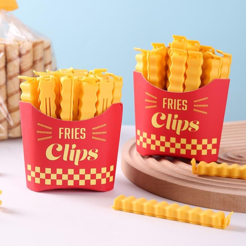 Cute French sticker 12 pieces per A cute stationery item perfect for high and college Easy to A variety of great as a fry-shaped clips, bag.