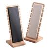 Bamboo and Wood Necklace Display Stand for Jewelry Accessories and Store Window Props