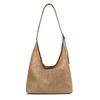 Large Capacity Straw Bag Women's 2025 New Summer Shoulder Tote Bag Seaside Beach Vacation Woven Bag