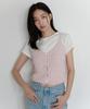 Yulago Crochet Button Sleeveless Knit