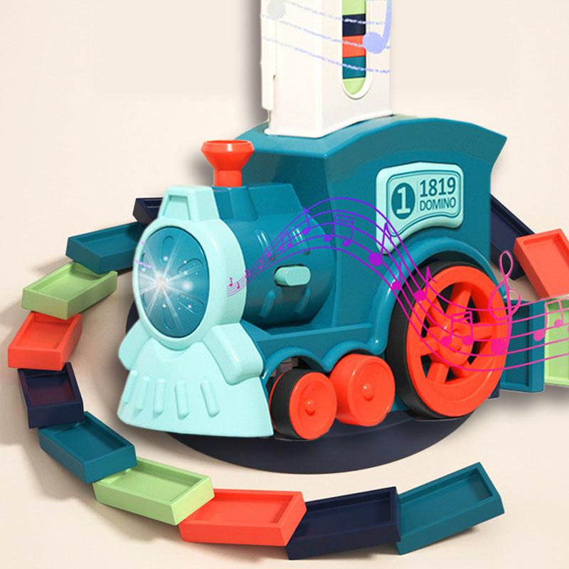 PDTO Automatic Laying Domino Electric Train Blocks Set Educational Kids Toys Gift