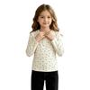 Girls' Fashion Casual Neck Button Base Layer Top for Everyday Wear