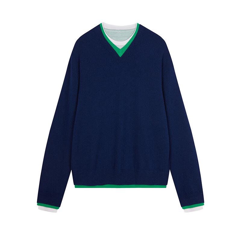 JNBY Autumn Cashmere Wool V-Neck Pullover