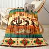 Indian retro style lunch break blanket flannel blanket digital printing gift blanket source