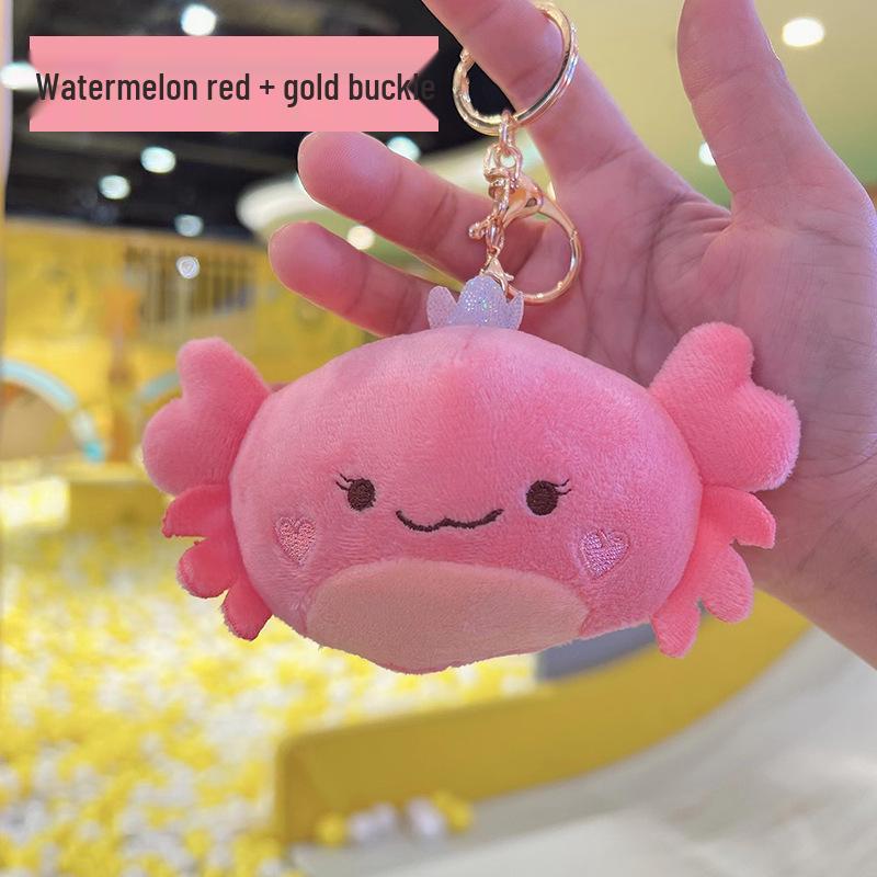 Crab Pendant & Plush Mini Backpack Charm