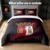 Braga FC Design Bed Bedding Set 1 Duvet Cover + 2 Pillowcases Soft Breathable Household Bed Linens
